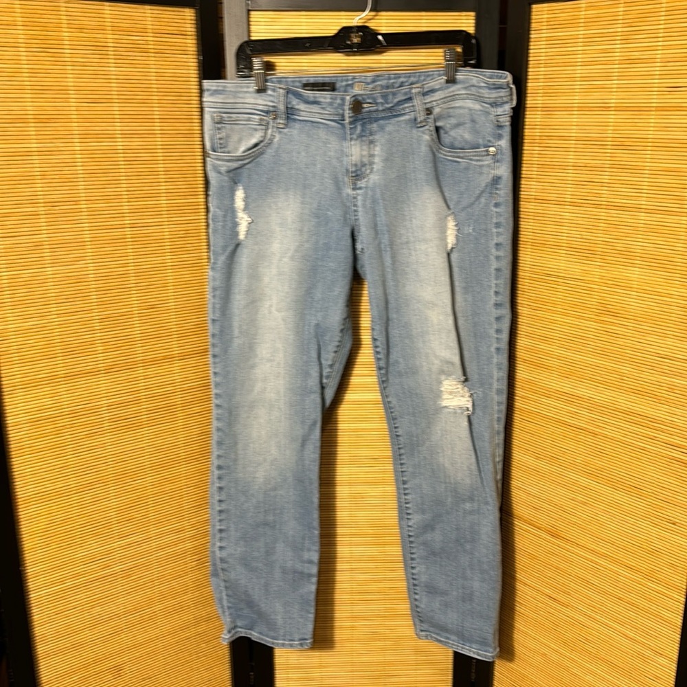 Kut from the Kloth jeans Adele slouchy boyfriend jeans, Intentional‎ distress 12